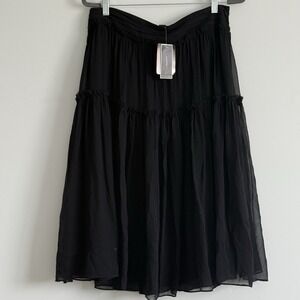 Silk whimsigoth fairy Skirt Women 12 Mesh Tiered Event Festival Witchy